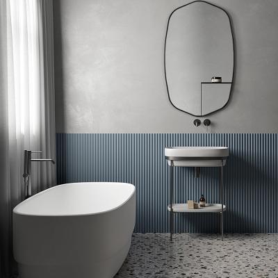 China Modern Oval Bathroom Mounted Wall Mirror Nordic Korean Mirrors for sale