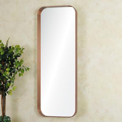 China Decorative Modern Metal View Wall Living Room Bathroom Mirror for sale