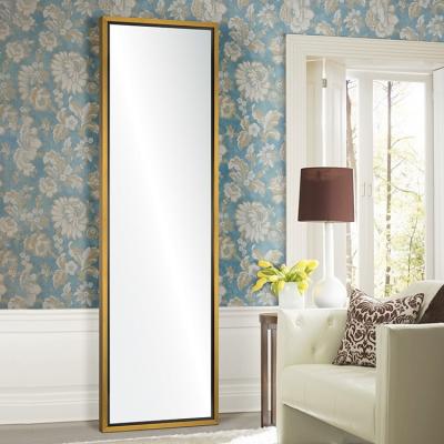 China Modern Home Decorative Metal Frame Dressing Wall Mirror Standing Integral Mirror From China for sale