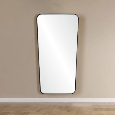 China 2022 Wholesale Modern Large Mirror Metal Frame Integral Wall Dressing Mirror for sale