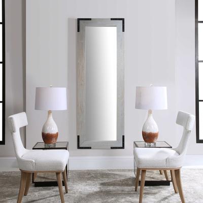 China Modern Design Vanity Wholesale Rectangular Wood Frame Integral Body Large Large Long Hanging Dressing Wall Mirror Espejo spiegel for sale