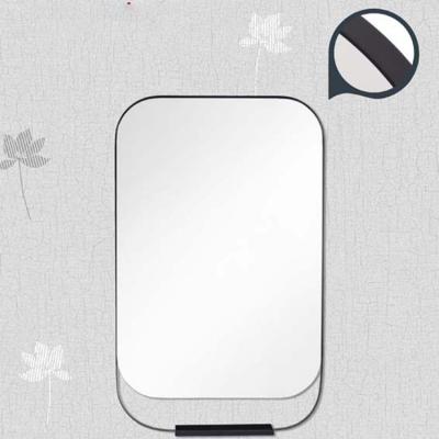 China Modern European Style Metal Frame Mirror Black Bedroom Rectangle Wall Mirrors for sale