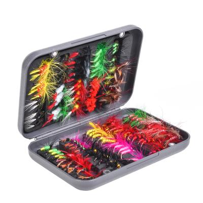 China DORISEA 27955 Multicolor Mixed Bionic FLY HOOK Fly Fishing Lure Kit Insect Hook Bait Set for sale