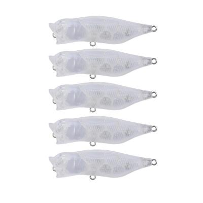 China DORISEA N52 6.7cm Unpainted White 6.8g Bait Lure Minnow Hard Artificial Snap VIB Crankbait N52 for sale