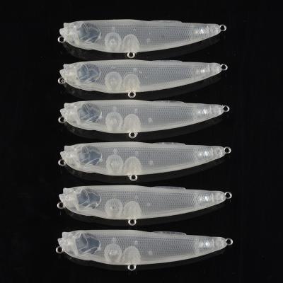 China DORISEA G09 8.5cm Unpainted White 7g Bait Lure Minnow Hard Artificial Snap VIB Crankbait G09 for sale