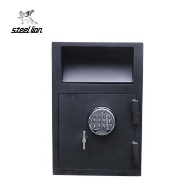 China Low Carbon Structural Steel Deposit Safe Box With Cash Slot Drawer Drop Safe for sale