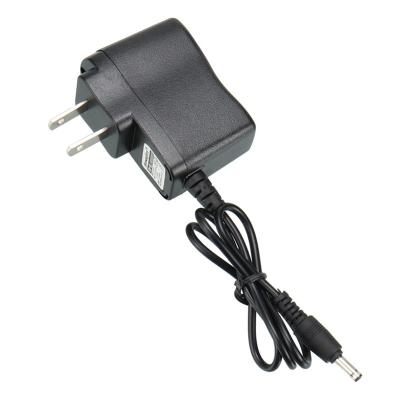 China Universal LED Indicator Adapter US EU Black Wall Charger 5V AC DC 3.5MM Converter Power Supply Adapter for sale