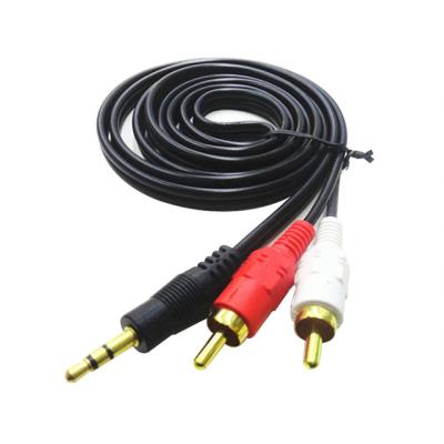 China Amazon Durable 2020 COMPUTER 3.5 Mm To 2 RCA Male Cable Adapter RCA Video Cables AV Audio And Video Cable for sale