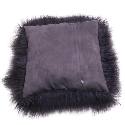 China Anti-static 45*45CM Single Face Tibetan Sheepskin Pillows for sale