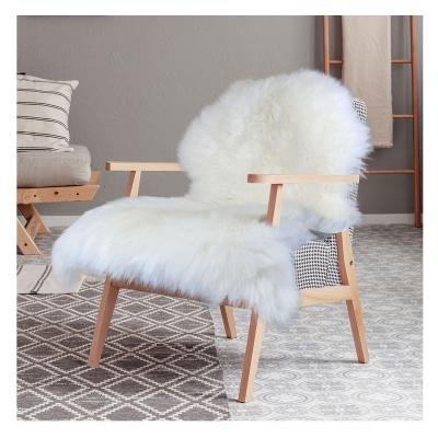 China Chinese factory wholesale non-slip single skin genuine sheepskin blanket for sale