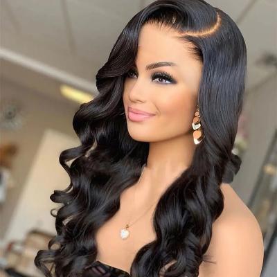 Cina Wholesale Body Wave Swiss Brazilian Human Hair Lace Wig Raw HD Braided Vendors Lace Front Hair Wigs in vendita