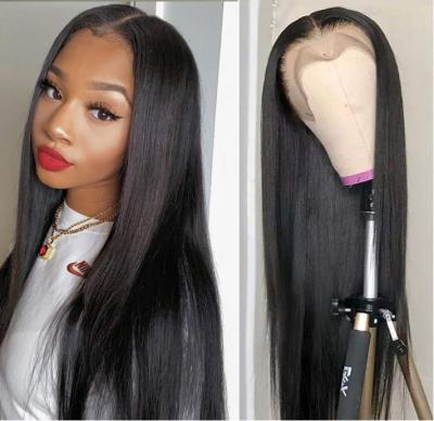 China Silky Straight Women's Straight Wave Hair Double Drawn Romance Wig With Cuticles Aligned Ready To Ship Wigs for sale