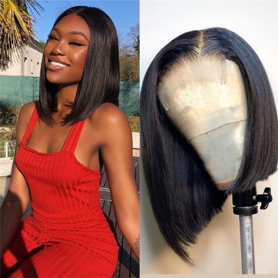 Cina Cheap Wholesale Natural Silky Straight Brazilian Short Wave Human Hair Color Wave Hair Wigs For Black Women in vendita