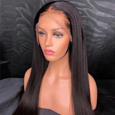 Chine Whosale Silky Straight Sheer Swiss Lace Wave Glueless Brazilian Hair Wigs 360 HD Full Lace Wigs à vendre