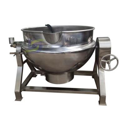 China Vegetable Processing Plant Steamer Tilting Brown Sugar Cooking Heat Preservation Cooking Pot Vertical Steamer Lined Kettle en venta