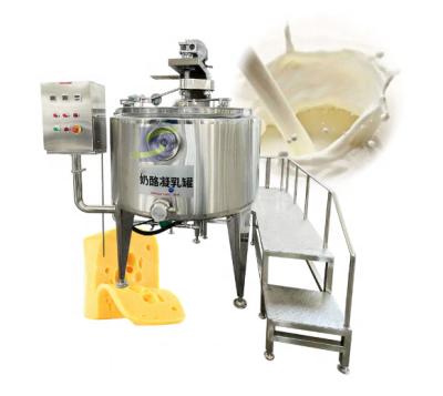 China vegetable processing plant pot 304 stainless steel curd tanks/industrial milk mixers/cheese production machine for sale