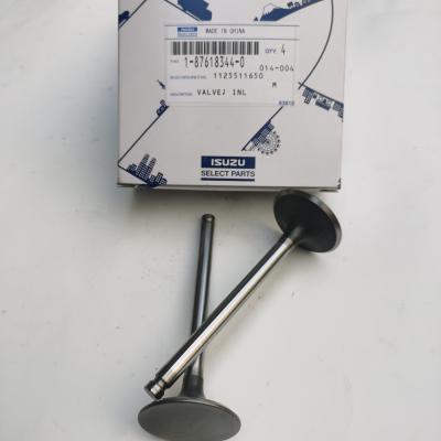 China Excavator Engine Intake Valve , 1-12551139-0 1-87618344-0 Isuzu Engine Spare Parts for sale