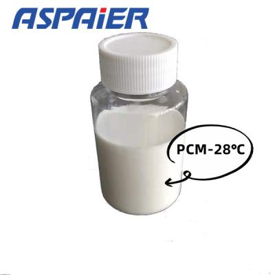 China 28℃ Phase Change Material Microcapsule Cooling Agent PCM is suitable for cool clothing fabrics and cool non-woven for sale