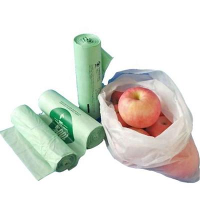 China Wholesale 100% biodegradable and compostable vegetable bags custom printed supermarket food plastic bags biodegradable bags for sale