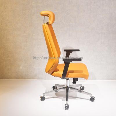 China Executive (Height) Office Chair High Back Chair Adjustable Soft Comfortable Durable Leather Armrest Desk for sale