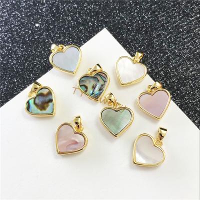 China A FASHIONABLE Pendant in the form of Natura heart-shaped water dropletsl pendant beads, Shell Charms For Making Jewelry for sale