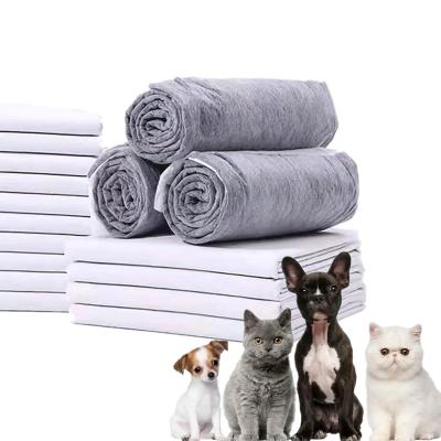 China High Absorbent Stocked Disposable Pet Puppy Training Pads Bamboo Charcoal Composition Deodorization Carbon Puppy Pads for sale