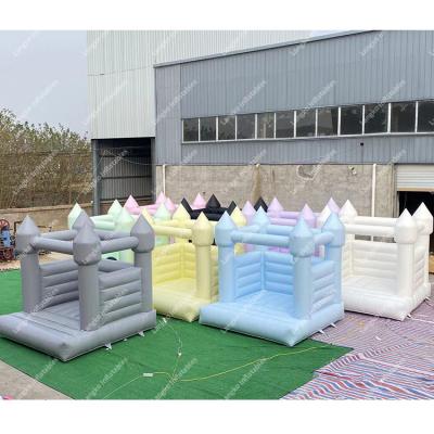 China Amusement park/place party/family/shopping mall/adult party games social center jumping castle slide bounce white house inflatable jumper for sale for sale