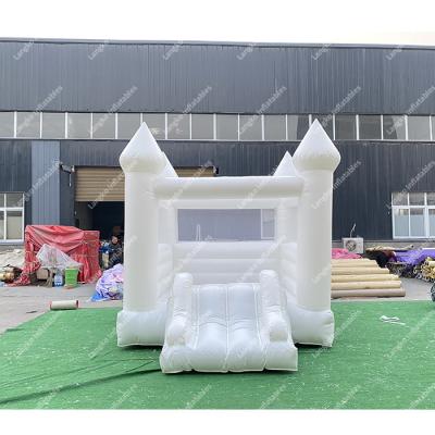 China Amusement park/party place/family/shopping mall/juegos inflables bounce house white castle social center small for party games for sale