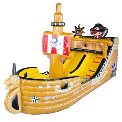 China Larger Outdoor Boat Waterproof Adult Children Pirate Ship Inflatable Water Slides Playground for sale