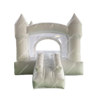 China New Design Mini Social Center Bounce House Amusement Park/Party/Family/Mall/Kids Baby Jumping Castle Wedding Moonwalk White Bouncy Slide On Sale for sale