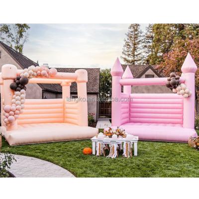 China Amusement Park/Plaza Party/Family/Mall/Acclarent Balloon Pink Peach Wedding Kid Inflatable Jumper Community Center Inflatable Bouncy Bouncy Castle Bouncer For Sale for sale