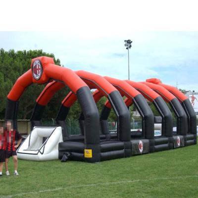 China Amusement park/Square party/Family/Mall/Community Center PVC Commercial Outdoor Challenge Sports Events Games Football Sized Inflatable Football Jam Cage For Sale for sale