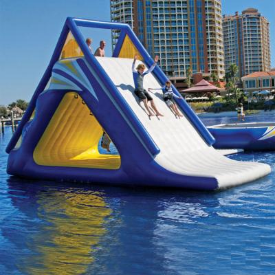 China Amusement Park/Square Party/Family/Shopping Mall/Backyard Community Center Wholesale Cheap Price Giant Inflatable Floating Water Slides for sale