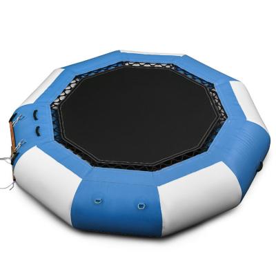 China Amusement park/party place/family/shopping mall/social center water park game sea floating inflatable trampoline for sale for sale