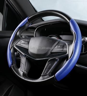 China Classic Design Perfectly Fit Hot-selling Wholesale Universal Fit Anti-skid Multicolor Car Steering Wheel Cover for sale