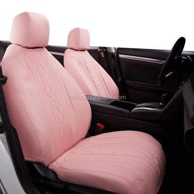 China High Quality Fashion PVC Leather Car Durable Durable Universal Seat Cover Waterproof/Dustproof/Non-Slip/Easy Clean Embroidery Design for sale