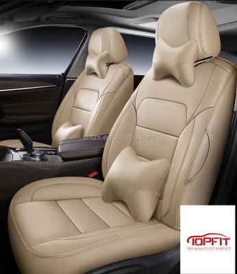 China Universal high quality 3D PU four-season leather fashion waterproof/dustproof/non-slip/easy to clean set car seat covers customized for sale