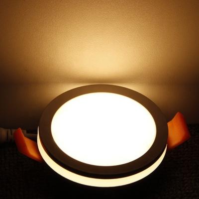 China 2019 New Modern Lamp 7w 12w 18w Isolation Acrylic Led Panel Light SMD Recessed Round Led Indoor Decorative Lights for sale