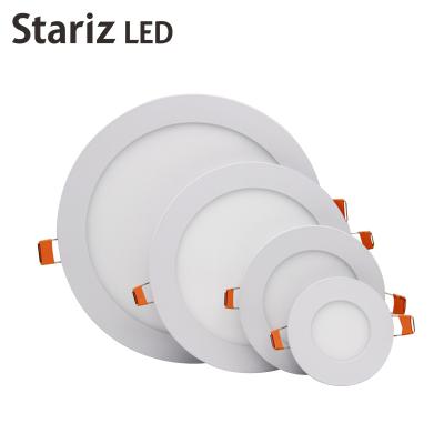 China Modern High Quality 12W Room Flat Modern Round Ceiling Recessed 12 Watt Led Panel Light Fixture for sale