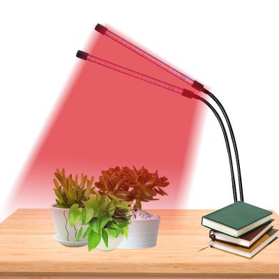 China Seed Starting Small Dual Full Led Grow Lamp Desk USB Red Blue Spectrum Adjustable Head To Grow Light For Indoor Plant for sale