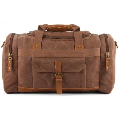 China High Quality Vintage Washed Canvas Sports Duffle Backpack Travel Bag for sale