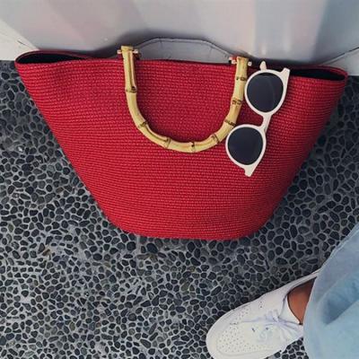 China High Quality Straw Tote Bag For Women Shoulder Bag Summer Beach Bag Girls Fashion Top Handle Handbag For Sale for sale