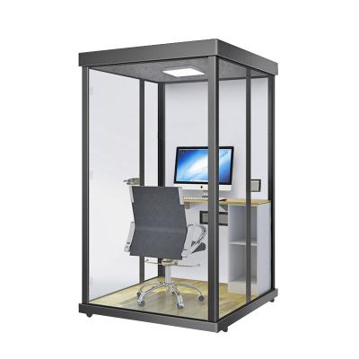 China Office Modern Acoustic Soundproof Pod Call Booth Telephone Outdoor Telephone Booth For Office Soundproof for sale