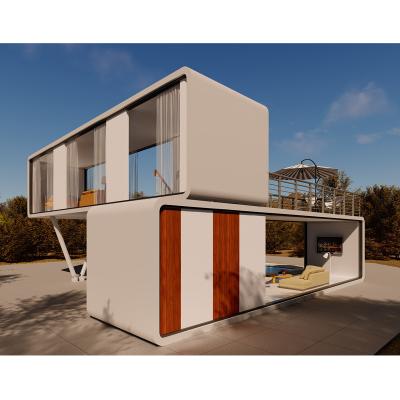 China Modern Solo Tiny Hotel Villa Portable Office Modular Home Insulated One Bedroom Prefab Prefab House for sale