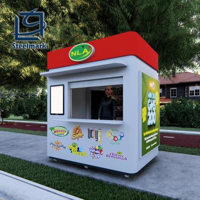 China Customized 10ft Modern Portable Kiosk Prefab Ice Cream Cafe for sale