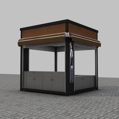 China 10ft Modern High Quality Portable Kiosk Customized Prefab Cafe for sale