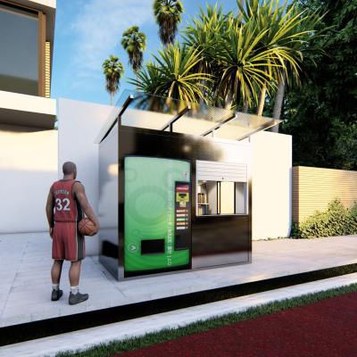 China Movable prefab kiosk/coffee shop/kiosk/stall/modern outdoor mini store newsstand for sale