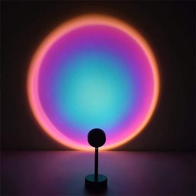 China Modern Modern LED Floor Lamp Rainbow Sunsets Projection Room Decoration Sunset Table Lamp for sale