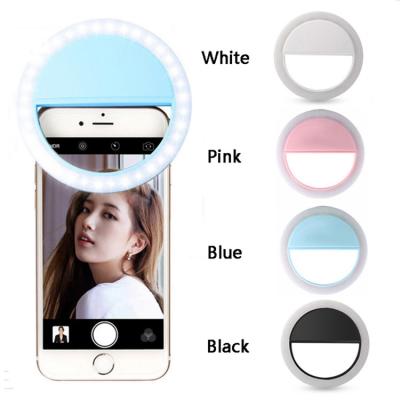 China Portable 36 LED USB LED Ring Light Selfie Light Rechargeable Lamps for sale