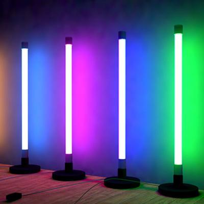 China Modern New Design LED Integrated Floor Lamp Color Changing Bedroom Corner Lamp For Living Room Ambient Light for sale